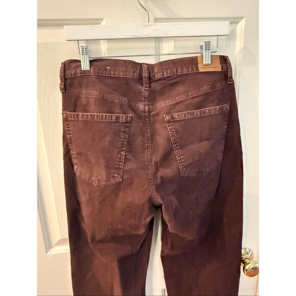 American Eagle Brown 90’s Straight Corduroy Jeans sz 10 - Picture 5 of 6